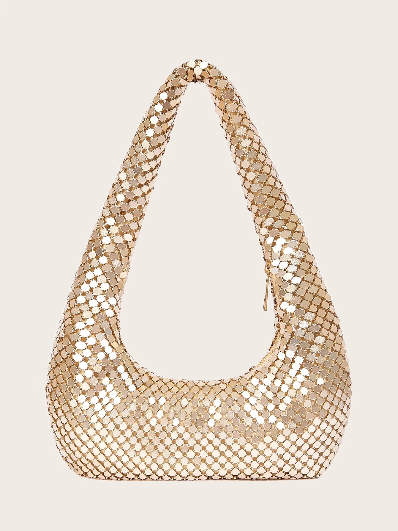 Clutch Bag Evening - Senhoras high-end brilhante metal axilas saco