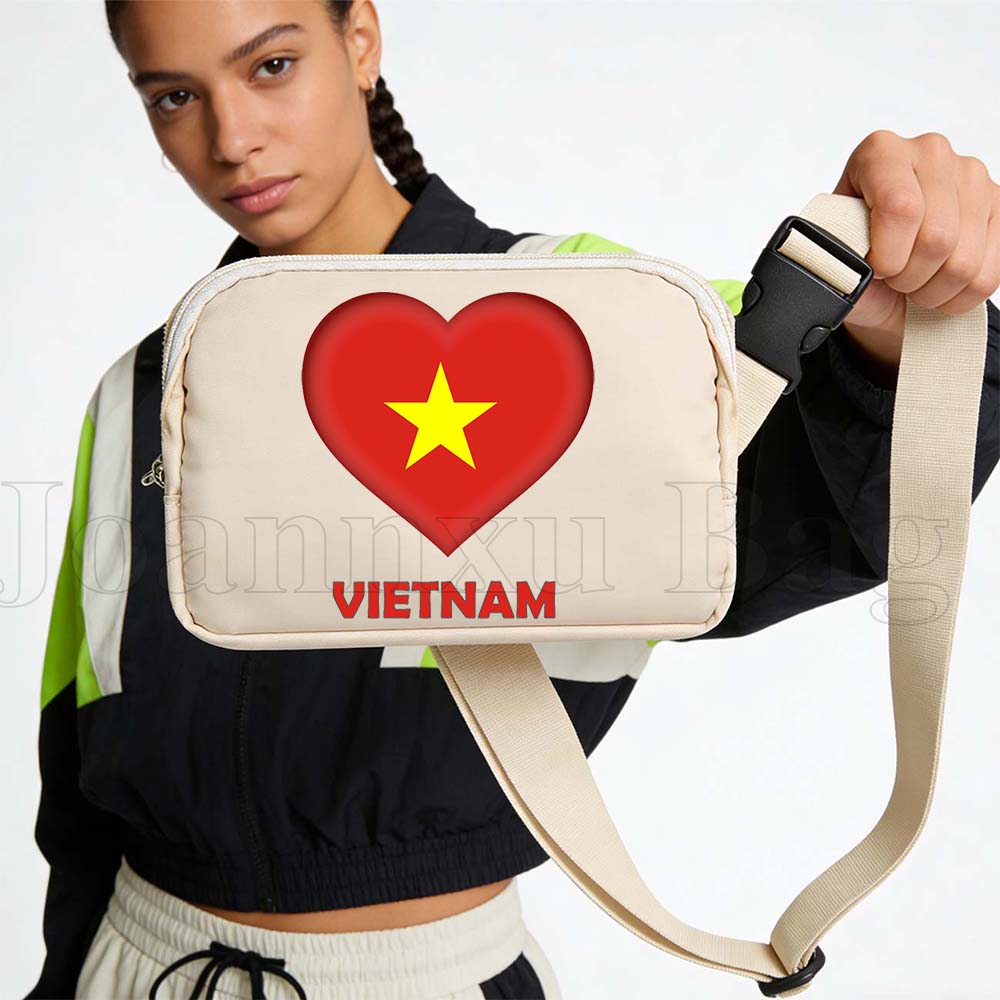 Women Bags Vietnam - Bolsa de Cintura Esportiva com Bandeira