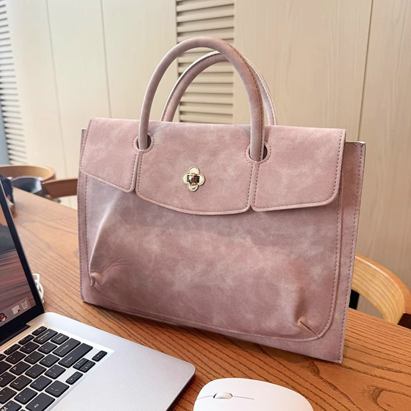 Women Bags For Office Use - Bolsa Tote Elegante Rosa em Couro
