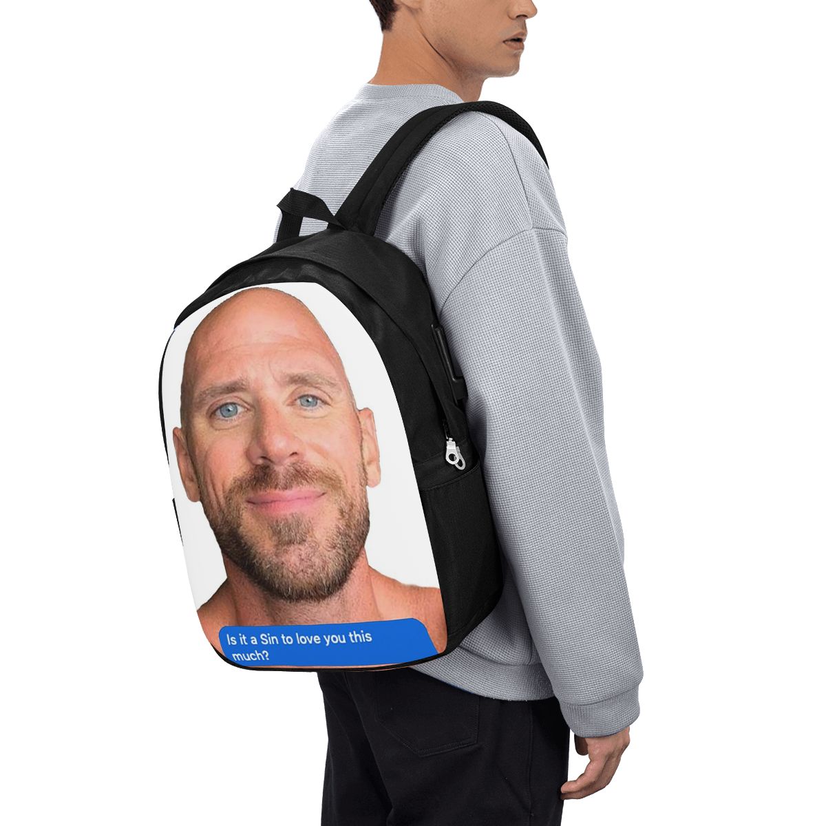 Women'S Bags Travel - Mochila Johnny Sins Flirty Text Bubble