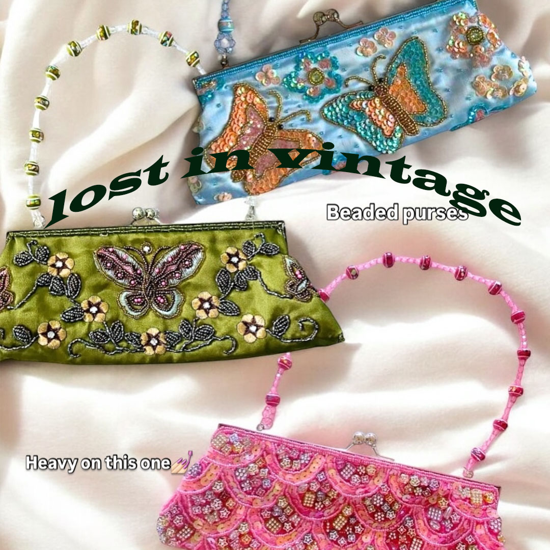 Evening Bag Beaded - Perdido em Vintage bordado à mão