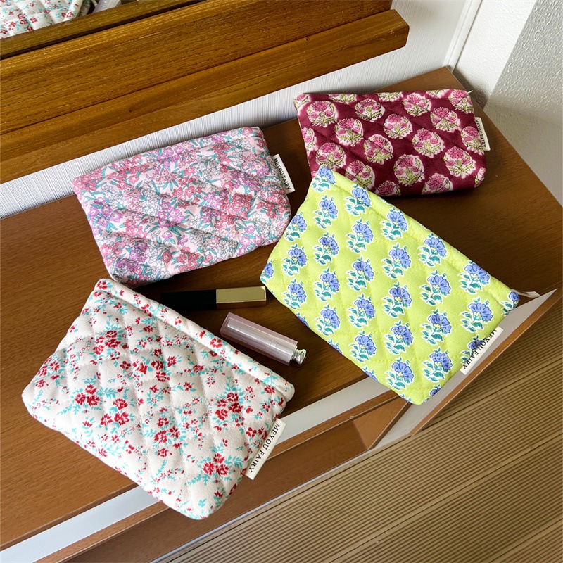 Women Vanity Bags - 2025 vintage floral vaidade caso doce