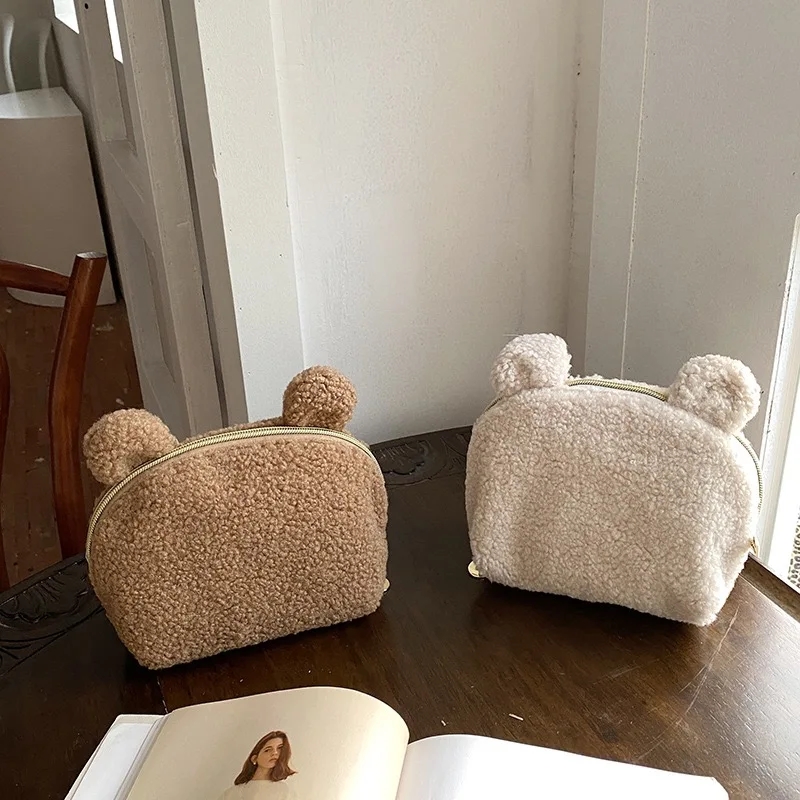 Women Vanity Bags - Bolsa de Maquiagem Kawaii com Orelhas