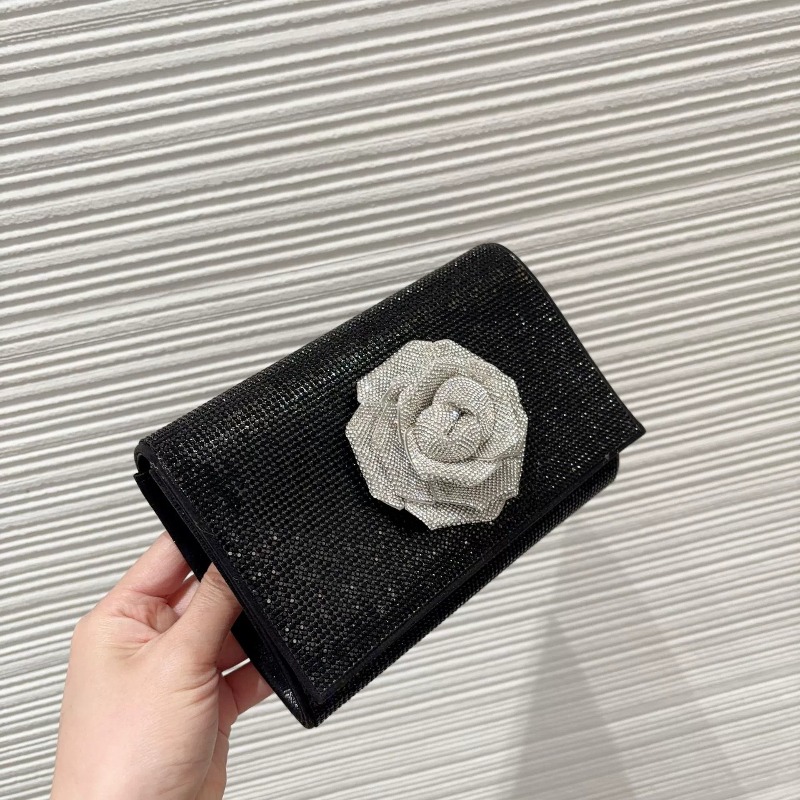 Clutch de Cristal Prateado Des - Evening Bag Beaded avaliação e preço