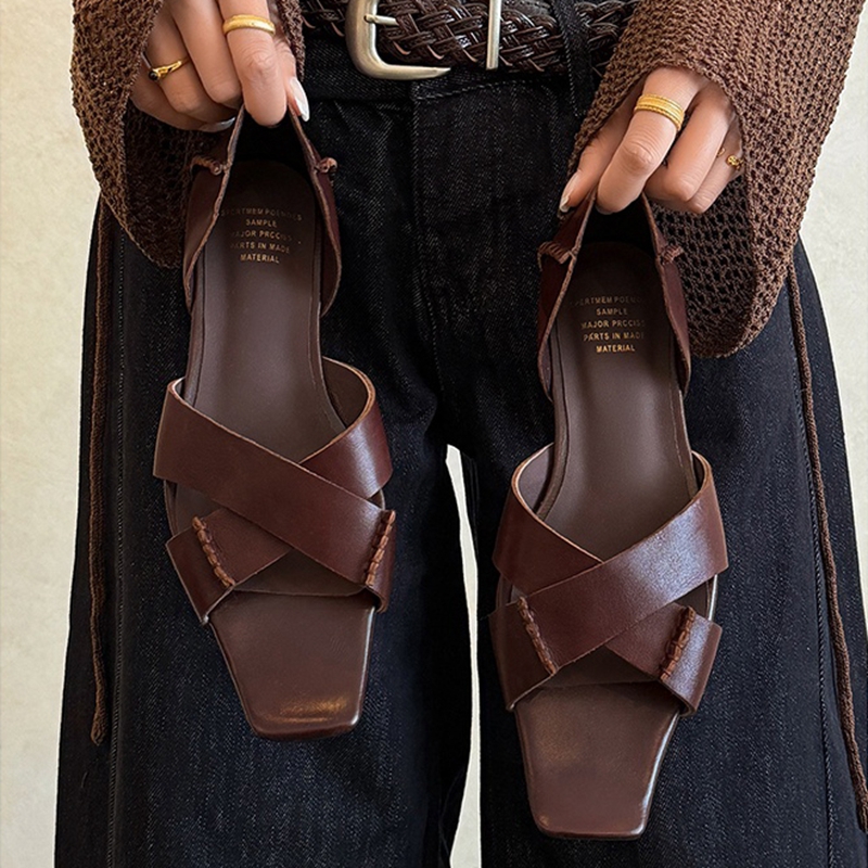 Sandálias femininas novas de v - Women'S Retro Bags avaliação e preço
