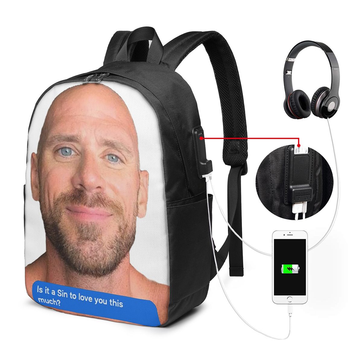 Mochila Johnny Sins Flirty Tex - Women'S Bags Travel avaliação e preço