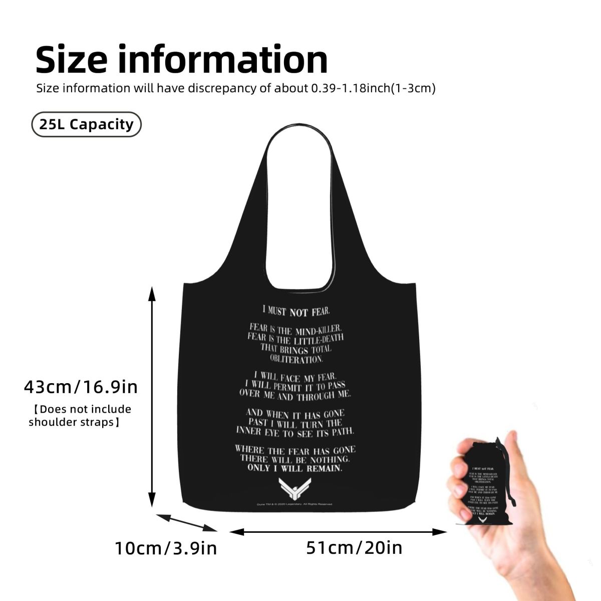 Litany Against Fear Dune 2020  - Women Bags Dune avaliação e preço