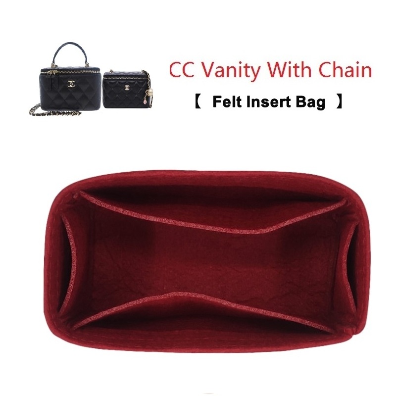 Saco de inserção de feltro org - Women Vanity Bags avaliação e preço