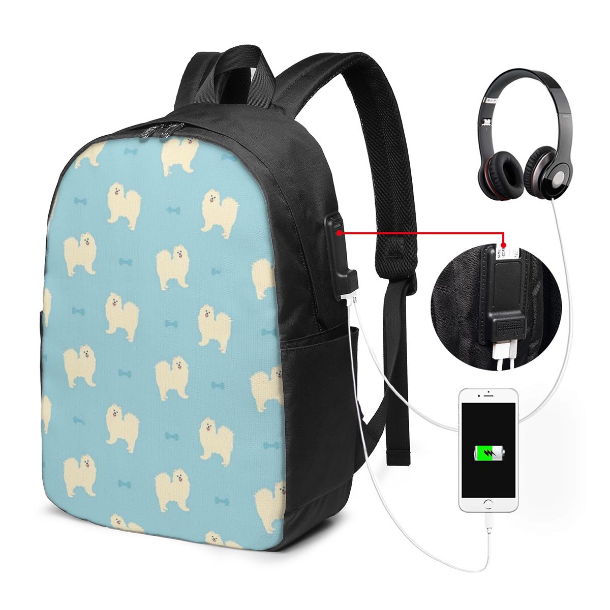 Mochila para cães Samoyed, bol - Women'S Bags Travel avaliação e preço