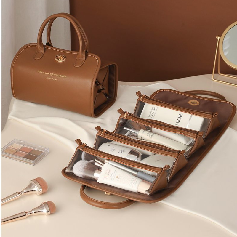 Bolsa de maquiagem 4 em 1, org - Women Vanity Bags avaliação e preço