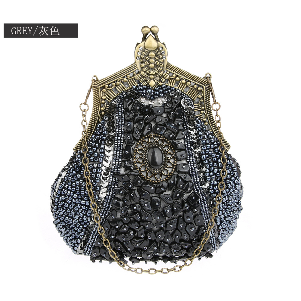 Clutch frisada de lantejoulas  - Evening Bag Beaded avaliação e preço