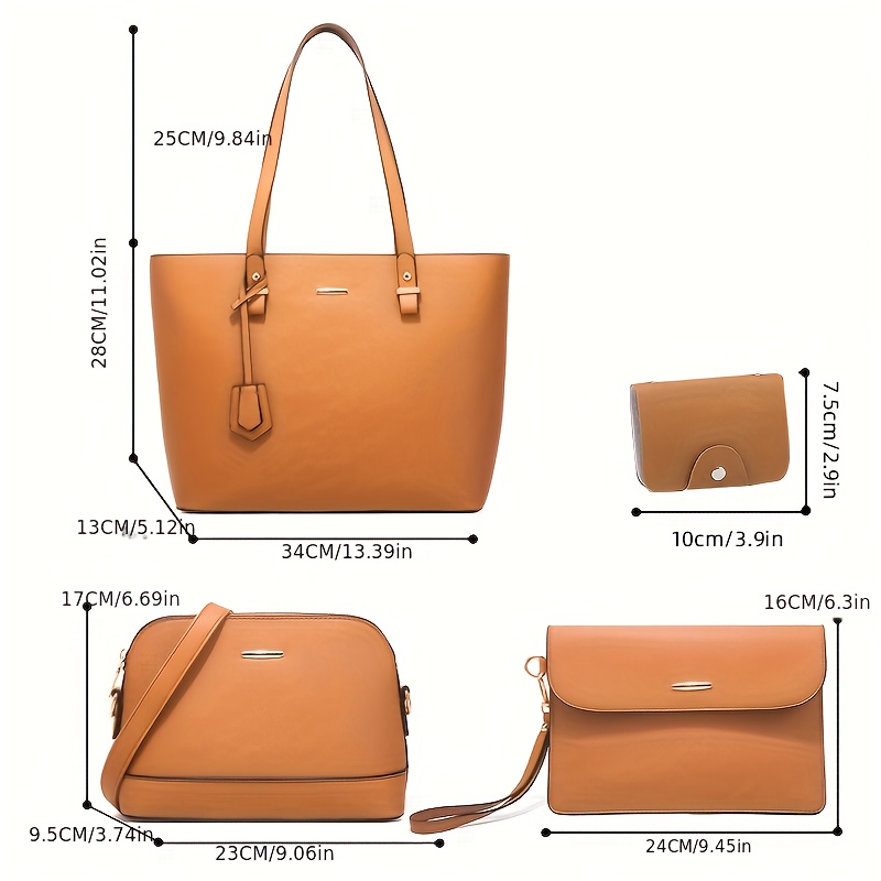 4 pçs moda feminina conjuntos  - Women'S Retro Bags avaliação e preço
