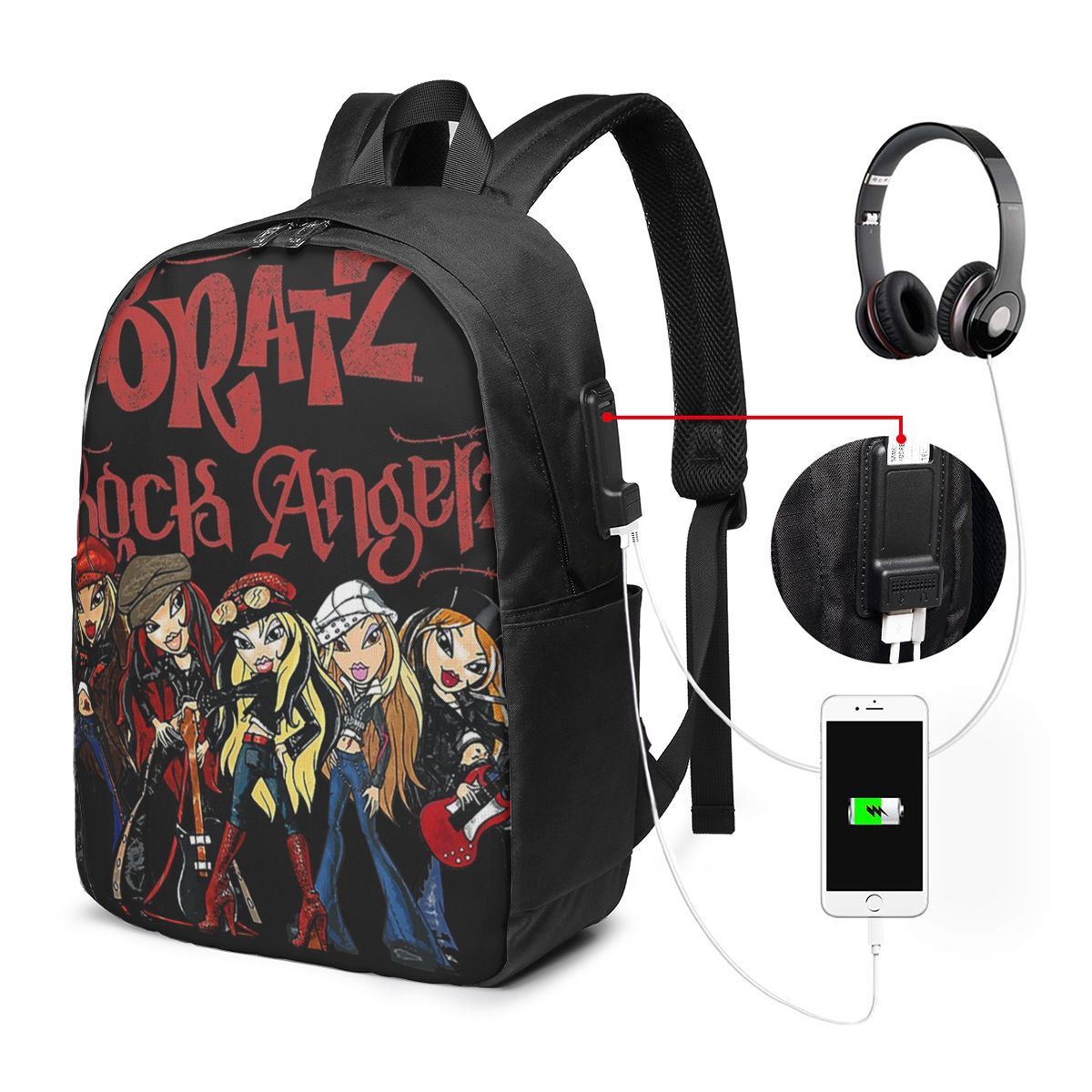 Mochila Bratz Rock Angelz Grou - Women'S Bags Travel avaliação e preço
